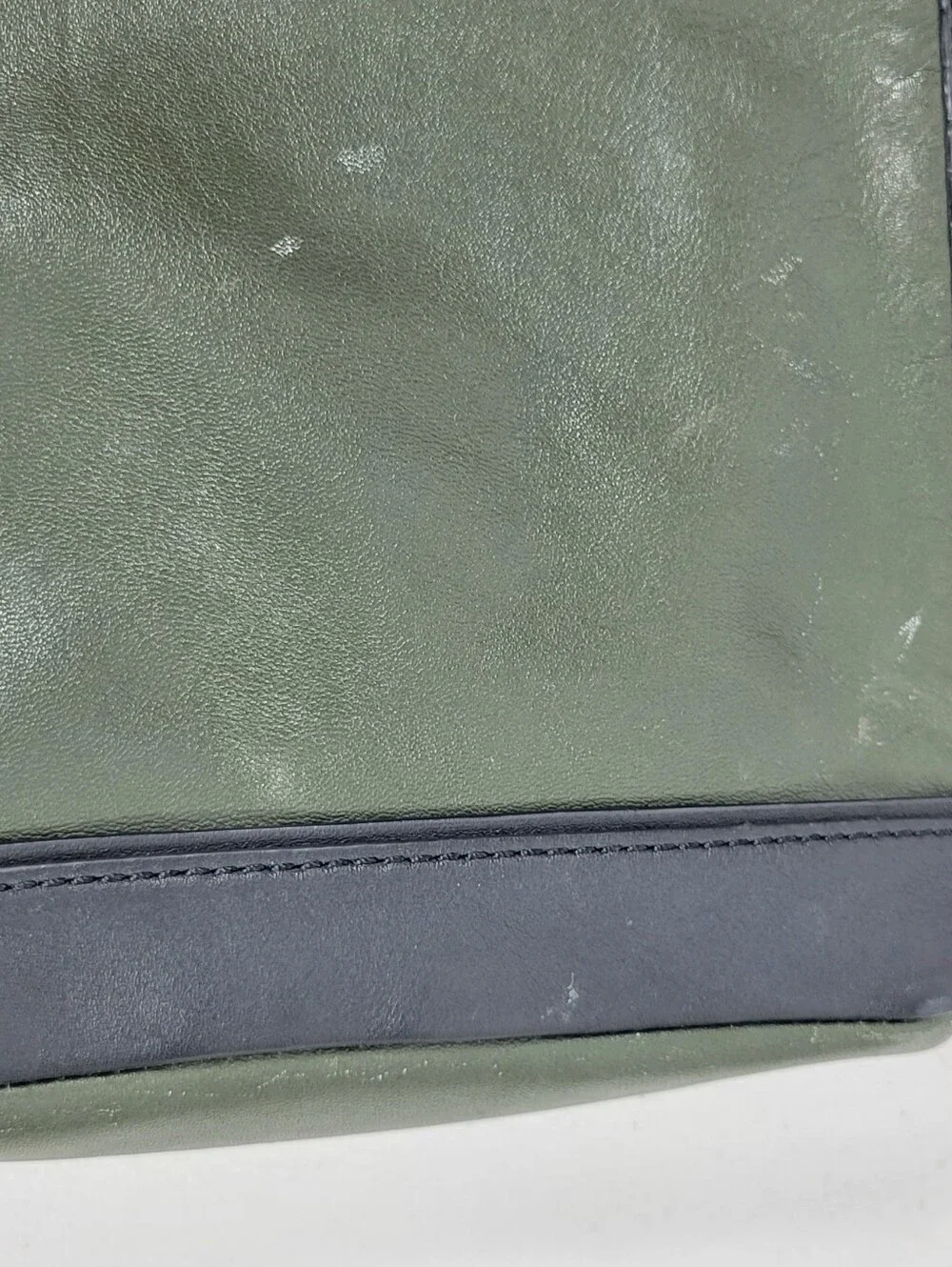 kate spade Olive Green and Black Leather Crossbody Bag #845